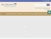 Tablet Screenshot of parcprovence.com